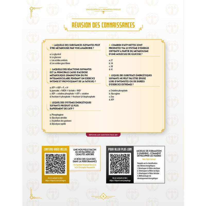 Livre Encyclopédie Préparation Physique 4TRAINER | Référence NSCA Formation Sport