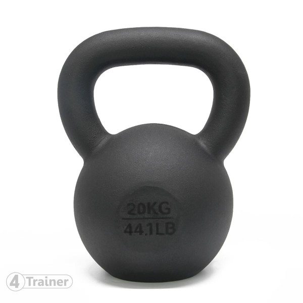 Kettlebell 4TRAINER | BL4CK IRON 20KG | Fonte