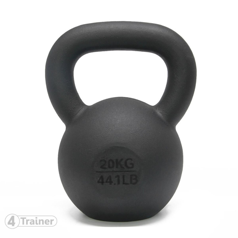 Kettlebell 4TRAINER | BL4CK IRON 20KG | Fonte