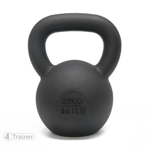 Kettlebell 4TRAINER | BL4CK IRON 20KG | Fonte
