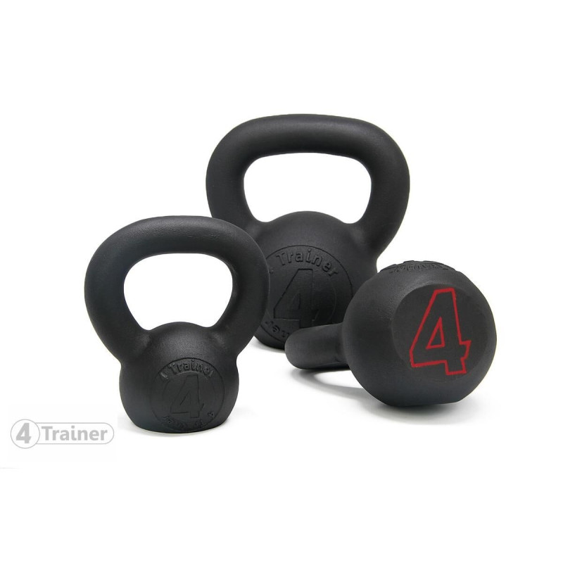 Kettlebell 4TRAINER | BL4CK IRON 20KG | Fonte