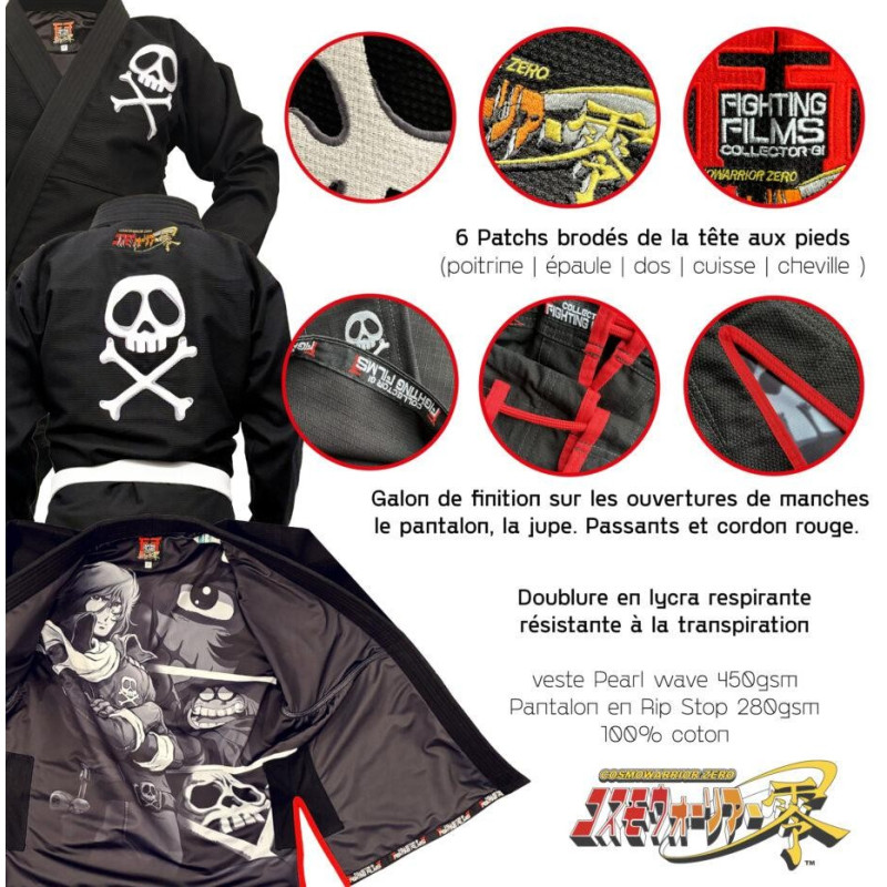 Kimono jjb - Kimono Albator Fighting Films - Noir