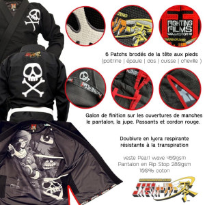 Kimono jjb - Kimono Albator Fighting Films - Noir