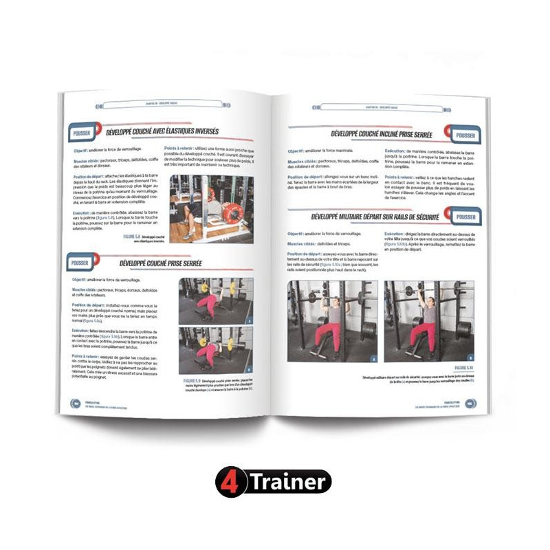 Livre Powerlifting 4TRAINER | Les Bases Techniques Force Athlétique Dan Austin Bryan Mann