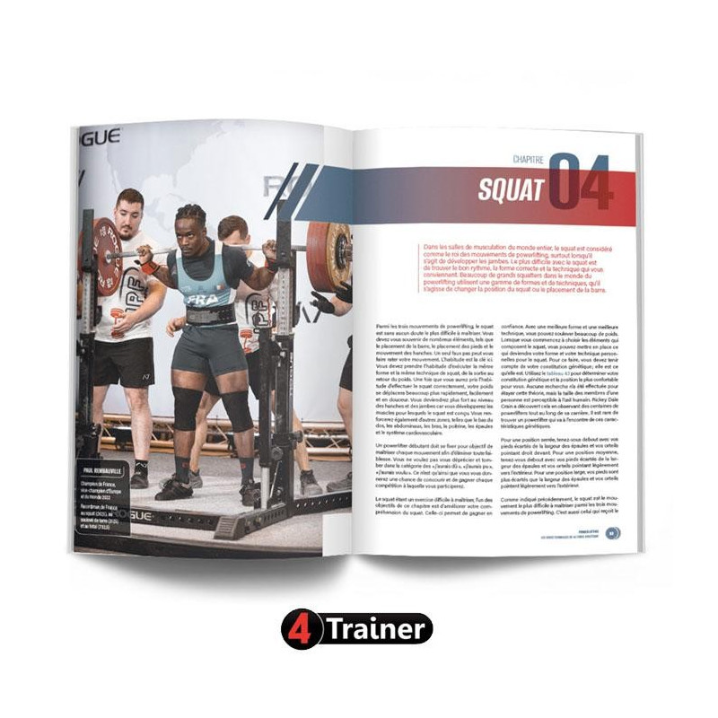 Livre Powerlifting 4TRAINER | Les Bases Techniques Force Athlétique Dan Austin Bryan Mann