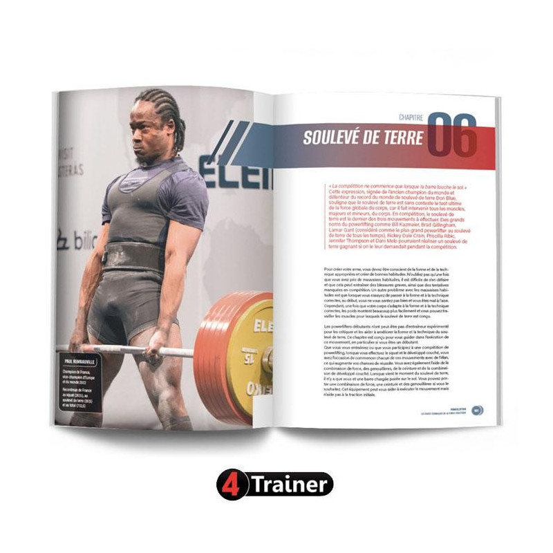 Livre Powerlifting 4TRAINER | Les Bases Techniques Force Athlétique Dan Austin Bryan Mann