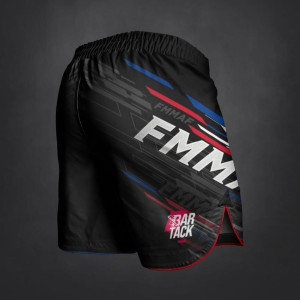 Shorts de MMA - Bar Tack x FMMAF - Noir - Drift