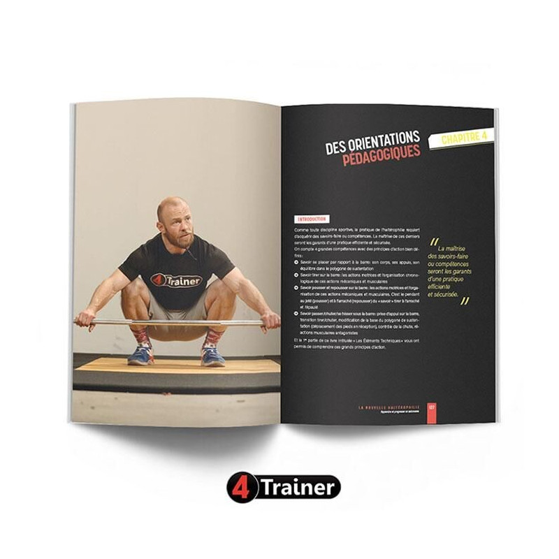Livre Haltérophilie 4TRAINER | LA NOUVELLE HALTÉROPHILIE Autonomie | Renaud Lechevalier