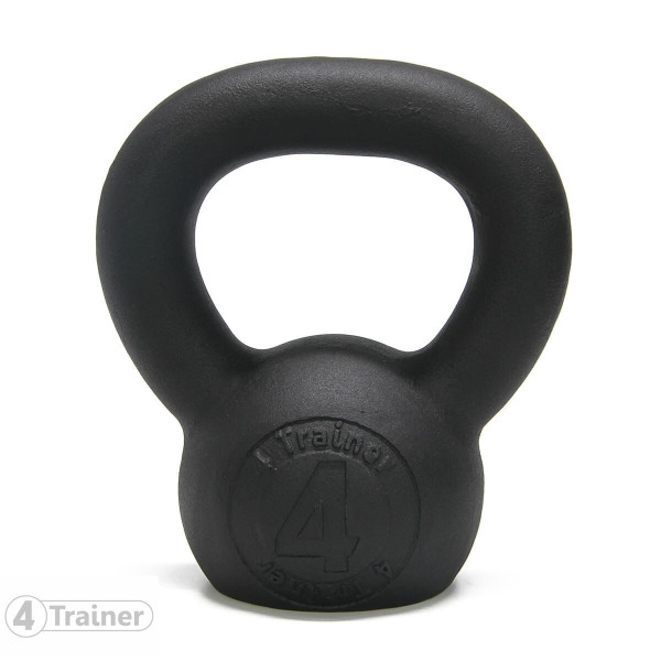 Kettlebell 4TRAINER | BL4CK IRON 4KG | Fonte