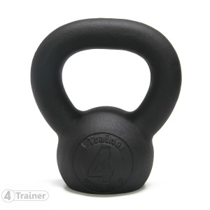 Kettlebell 4TRAINER | BL4CK IRON 4KG | Fonte