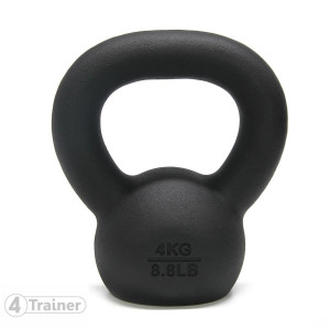 Kettlebell 4TRAINER | BL4CK IRON 4KG | Fonte