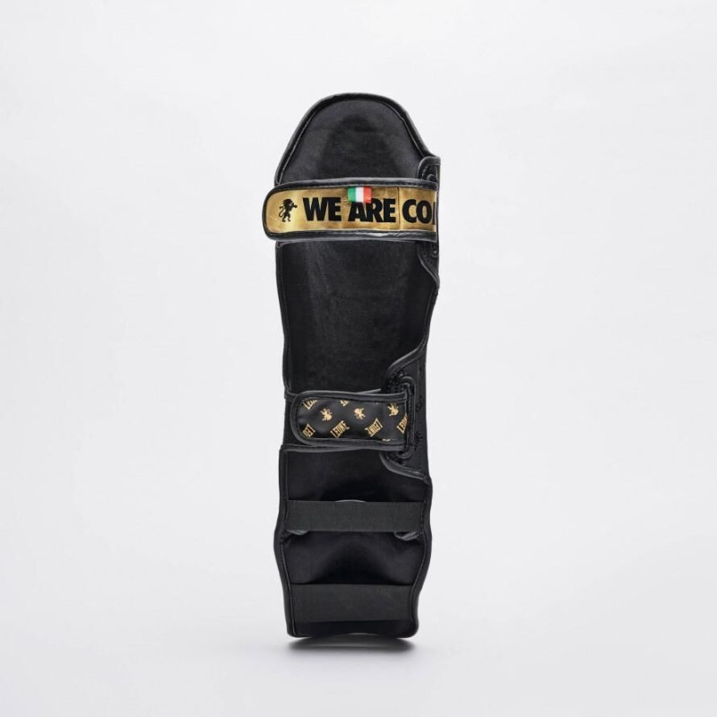 Protège-tibias Leone | Noir | DNA Full Protection