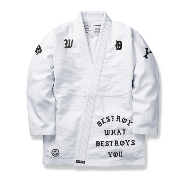 Kimono JJB - Kimono Vital - Blanc - DESTROY WHAT DESTROYS YOU