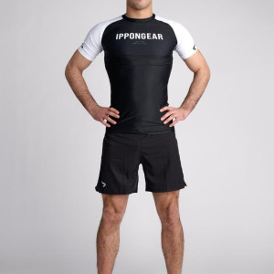 Rashguard approuvées par l'IBJJF - Rashguard Ippon Gear Blanc - Compétition