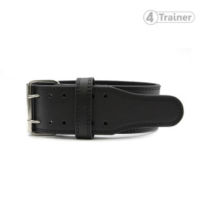 Ceinture Force Haltérophilie 4TRAINER | Noir | Cuir