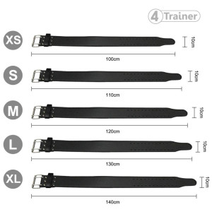 Ceinture Force Haltérophilie 4TRAINER | Noir | Cuir