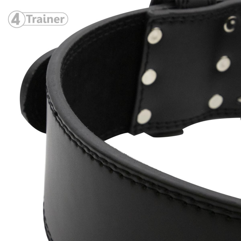 Ceinture Force Haltérophilie 4TRAINER | Noir | Cuir