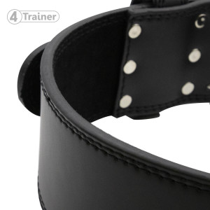Ceinture Force Haltérophilie 4TRAINER | Noir | Cuir