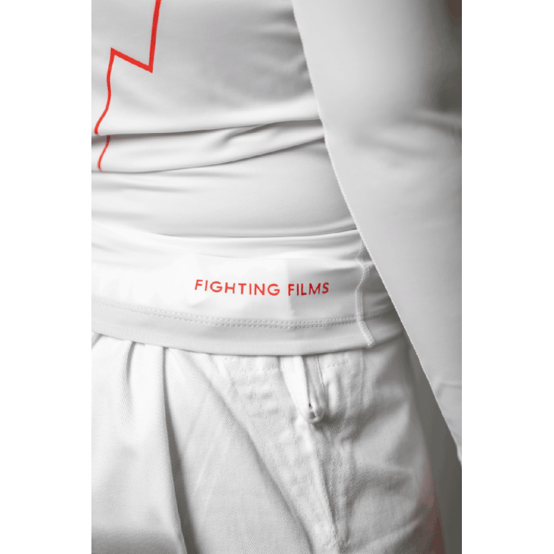 Rashguard Fighting Films | Blanc | Manches Longues