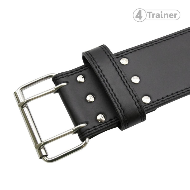 Ceinture Force Haltérophilie 4TRAINER | Noir | Cuir