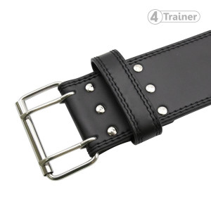 Ceinture Force Haltérophilie 4TRAINER | Noir | Cuir