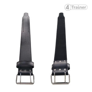 Ceinture Force Haltérophilie 4TRAINER | Noir | Cuir