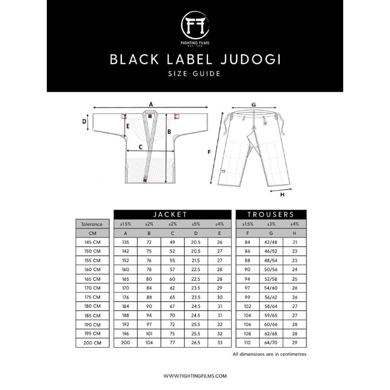 Kimono Judo Fighting Films | Noir | Black Label