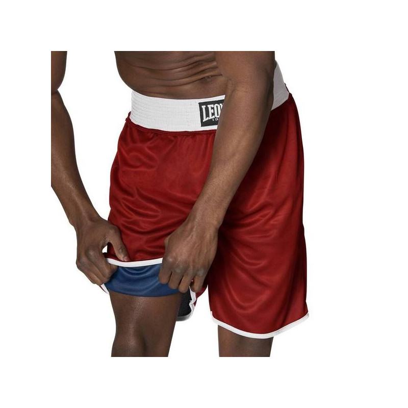 Short de boxe Leone1947 | Bleu/Rouge | DOUBLE FACE