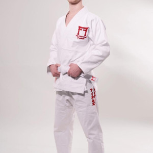 Kimono jjb - Kimono Fighting Films - Blanc - YOKAI - IBJJF