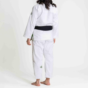 Kimono JJB Fuji Sports | Blanc/Vert | Flow-Tech