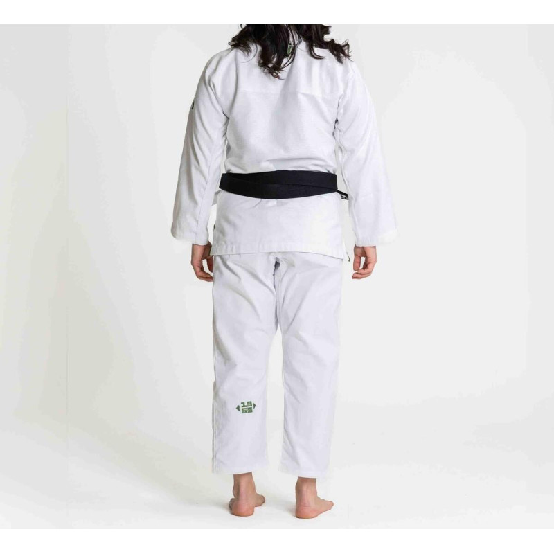 Kimono JJB Fuji Sports | Blanc/Vert | Flow-Tech