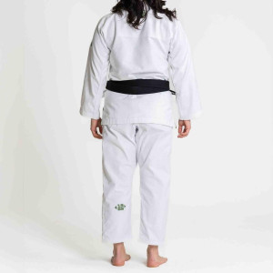 Kimono JJB Fuji Sports | Blanc/Vert | Flow-Tech