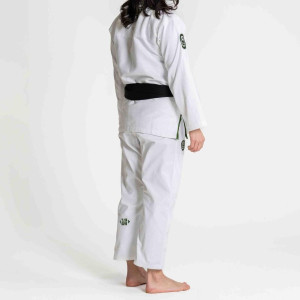 Kimono JJB Fuji Sports | Blanc/Vert | Flow-Tech