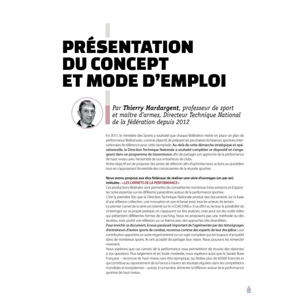 Livre Coaching Compétition 4TRAINER | Profilage Adaptation | Jérôme Huon Savate
