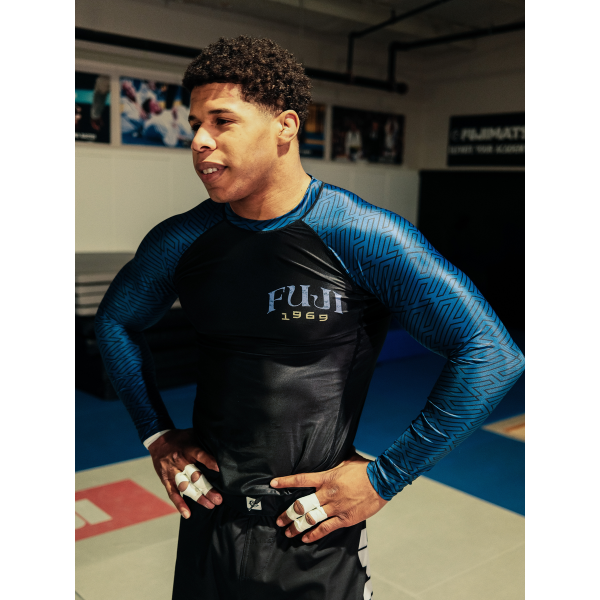 Rashguard Fuji Sports | Bleu | Oni Samurai Flex Lite