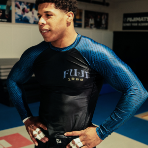 Rashguard Fuji Sports | Bleu | Oni Samurai Flex Lite
