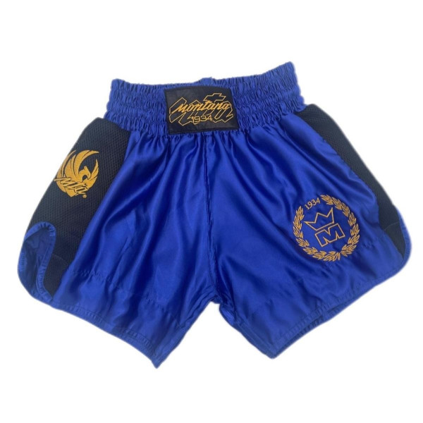 Short Muay Thai Montana | Bleu | MUAY THAI NewCode short satin