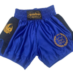 Short Muay Thai Montana | Bleu | MUAY THAI NewCode short satin