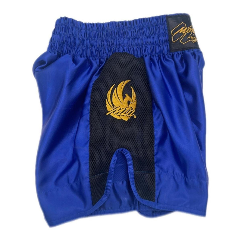 Short Muay Thai Montana | Bleu | MUAY THAI NewCode short satin