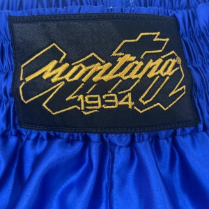 Short Muay Thai Montana | Bleu | MUAY THAI NewCode short satin