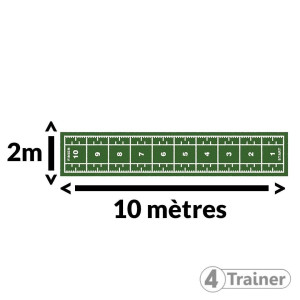 Piste Gazon Synthétique 4TRAINER | Vert | 2m