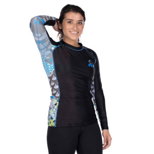 Rashguard Fuji Sports | Bleu | Kimono Kid's Long Sleeve