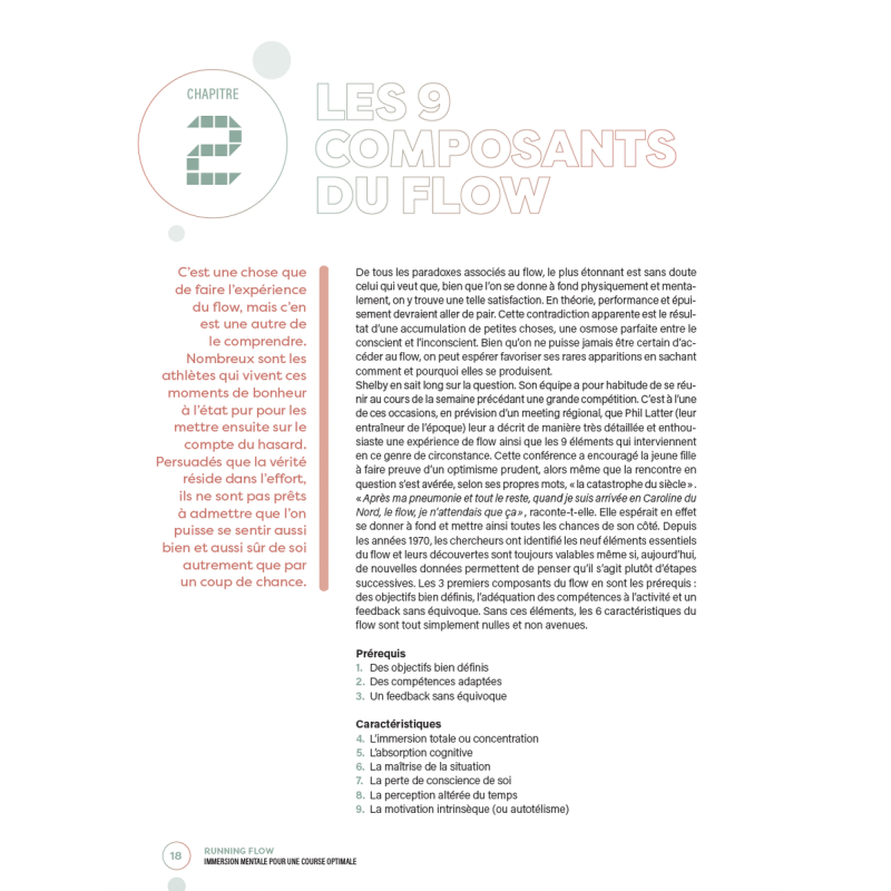 Livre Running Flow 4TRAINER | Psychologie du Flow Course à Pied Csikszentmihalyi