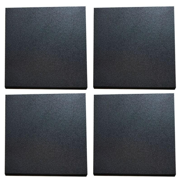Dalles Training 4TRAINER | Noir | Caoutchouc | 100x100cm