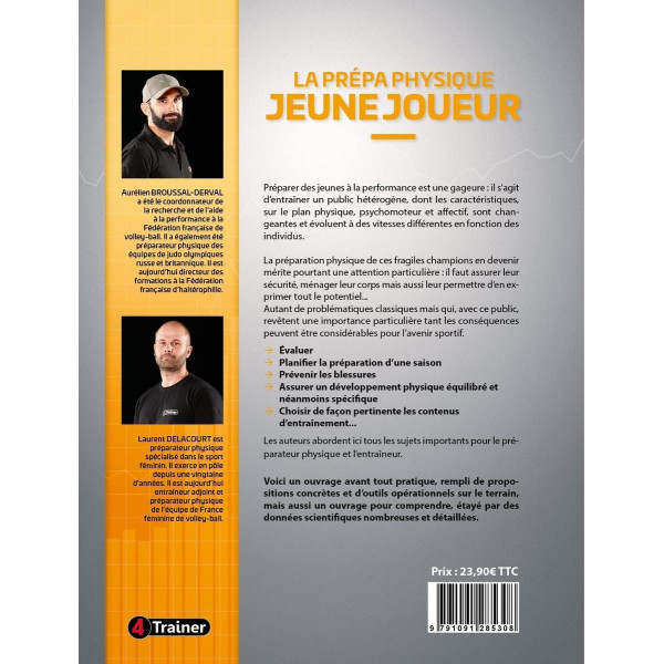 Livre La Prépa Physique du Jeune Joueur 4TRAINER | Broussal-Derval Delacourt