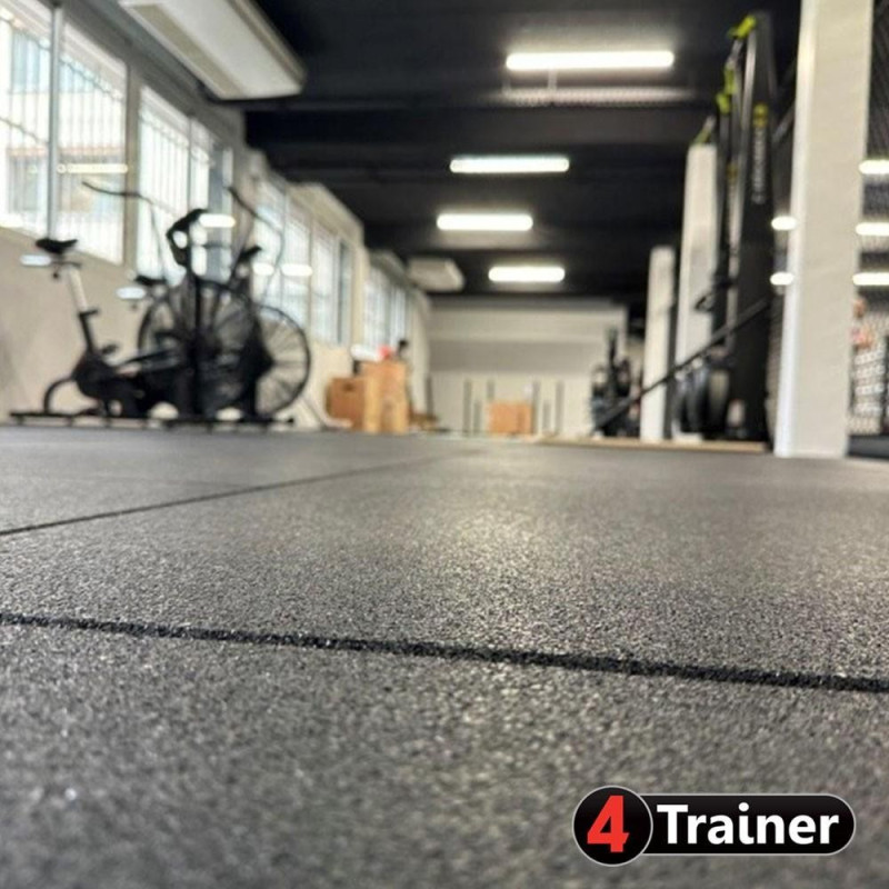 Dalles Training 4TRAINER | Noir | Caoutchouc | 100x100cm