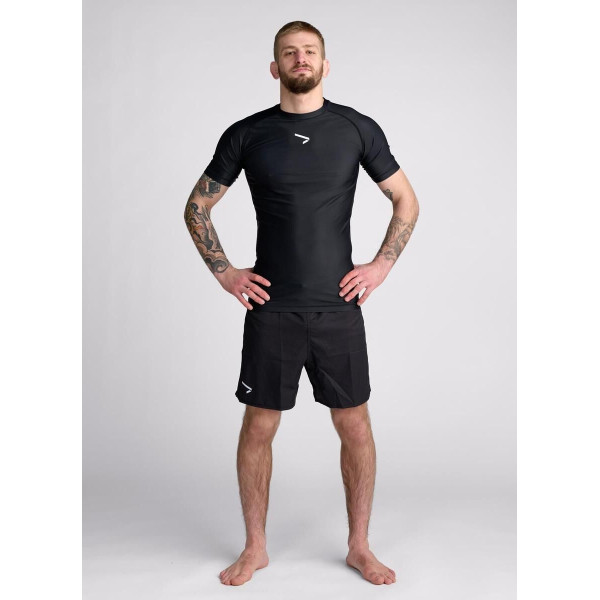 Rashguard Manches Courtes Noir- Rashguard IPPONGEAR - UBMA