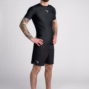 Rashguard Manches Courtes Noir- Rashguard IPPONGEAR - UBMA