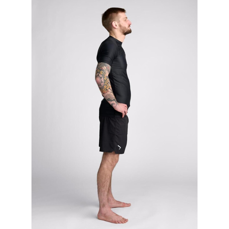 Rashguard Manches Courtes Noir- Rashguard IPPONGEAR - UBMA