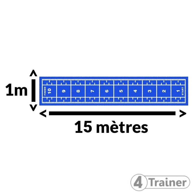 Piste Gazon Synthétique 4TRAINER | Bleu | 1m